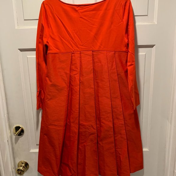 Jil Sander~ Timeless Red Dress w/ Pleated Back. Gorgeous! - Picture 7 of 16